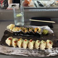 up in smoke, eden roll  at Blue Sushi Sake Grill in Denver
