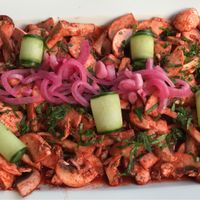 Aguachile de champiñones  at Nümen in Merida