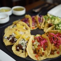 12 tacos to share.  at Nümen in Merida