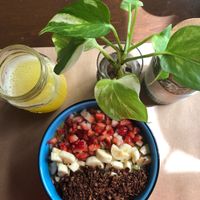 Yummy smoothies bowl at Nümen in Merida