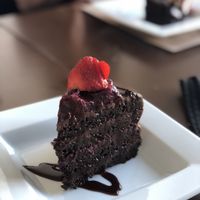 Delicious chocolate cake! at Nümen in Merida