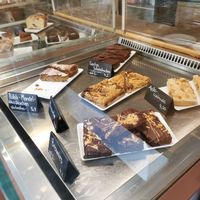 Selection of cakes, 90% vegan at Cafe Leander in Bamberg