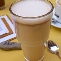 Chai Latte mit Hafermilch at Cafe Leander in Bamberg