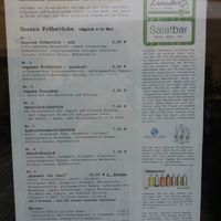 Breakfast menue at Cafe Leander in Bamberg