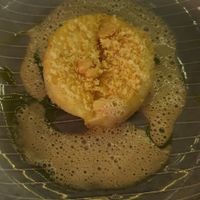 celery heart with leek and hazelnuts, really good at TIAN Bistro am Spittelberg in Vienna