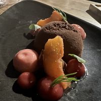 Chocolate icecream   at TIAN Bistro am Spittelberg in Vienna