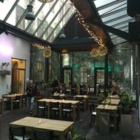 Indoor seating at TIAN Bistro am Spittelberg in Vienna