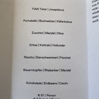   at TIAN Bistro am Spittelberg in Vienna