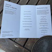 Menü August 2025  at TIAN Bistro am Spittelberg in Vienna