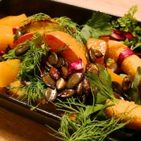 Hokkaido pumpkin at TIAN Bistro am Spittelberg in Vienna