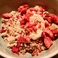 Quinoa pudding at TIAN Bistro am Spittelberg in Vienna