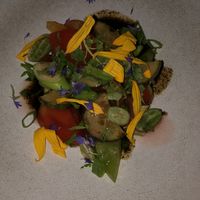 Sliced tomato salad  at TIAN Bistro am Spittelberg in Vienna