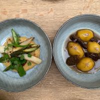 Part of the sharing chef's garden menu (vegan) at TIAN Bistro am Spittelberg in Vienna