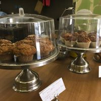 Vegan muffins at World Vegetarian Cafe in Elsternwick