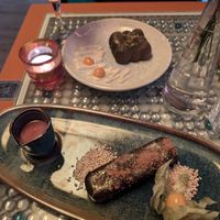 snickers and chocolate mousse (with chili) at Clear Head - Lehka Hlava in Prague