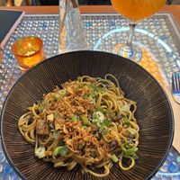 Stir fry noodles  at Clear Head - Lehka Hlava in Prague