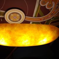 Strange lamp :) at Clear Head - Lehka Hlava in Prague