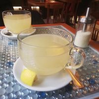 Ginger lemon tea at Clear Head - Lehka Hlava in Prague