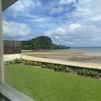 View from the table at Malibu House in Okinawa