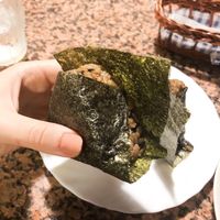 fried onigiri  at Malibu House in Okinawa