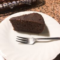 Chocolate cake at Malibu House in Okinawa