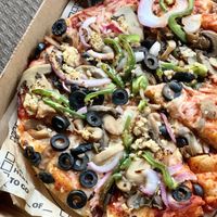 Rapid Fired Pizza build-your-own vegan pie  at Rapid Fired Pizza in Centerville