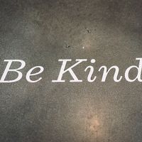 Be kind sign  at Southern Pressed Juicery in Greenville