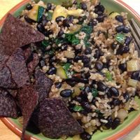 Bean and rice bowl! at Healthy on Lark in Albany