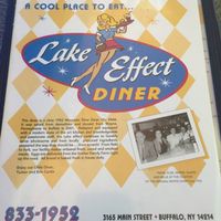 Menu Cover at Lake Effect Diner in Buffalo