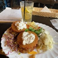 Hash browns with garlic mayonnaise (vegan!)  at Bar Alternatywa in Hel