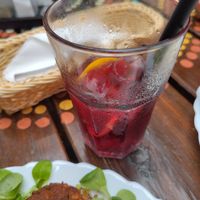 Sobolo hibiscus lemonade with cinnamon at Bar Alternatywa in Hel