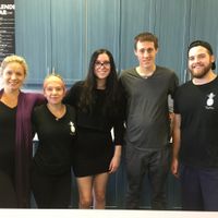 The Staff and the Owner in the Middle at Vegebitez in Oakville