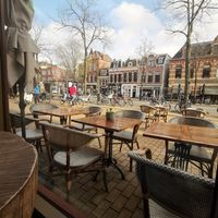 Outdoor seating at De Herbivoor in Groningen