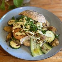 Broodje Seitan   at De Herbivoor in Groningen