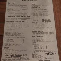 Drink Menu at De Herbivoor in Groningen