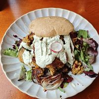 Burger at De Herbivoor in Groningen