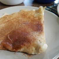 Simple cinnamon sugar crepe for just $3 - great side to any meal! at Beerline Cafe in Milwaukee