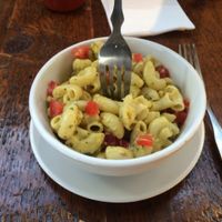 Pesto mac and cheese  at Beerline Cafe in Milwaukee