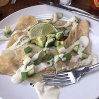 Black bean and plantain crepe at Beerline Cafe in Milwaukee