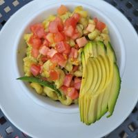 Vegan Pesto Mac with avocado at Beerline Cafe in Milwaukee