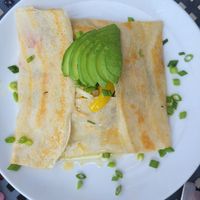 Breakfast crepe with avocado at Beerline Cafe in Milwaukee