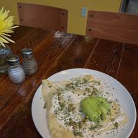 Green Sun Savory Crêpe  at Beerline Cafe in Milwaukee