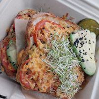 tu-no melt (w/ avo) at Beerline Cafe in Milwaukee