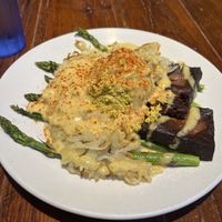 Tofu scramble Benedict with tofu ham  at Beerline Cafe in Milwaukee