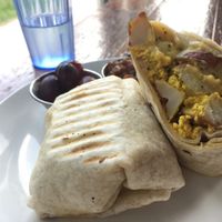 Vegan breakfast wrap at Beerline Cafe in Milwaukee