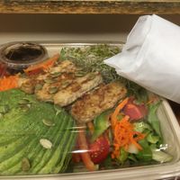 Garden salad with tempeh at Green Street Market in Rio Grande