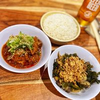 Sichuan pepper and black bean tofu AND some mushroom based tapa (can’t remember the name) at The Hug and Pint in Glasgow