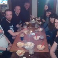 Group dinner with Vegan Events Scotland Meetup group at The Hug and Pint in Glasgow