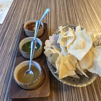 Poppadoms at Indian Temptation in Bath