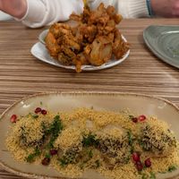 Sev Poori and Kale Onion Bhajiya at Indian Temptation in Bath